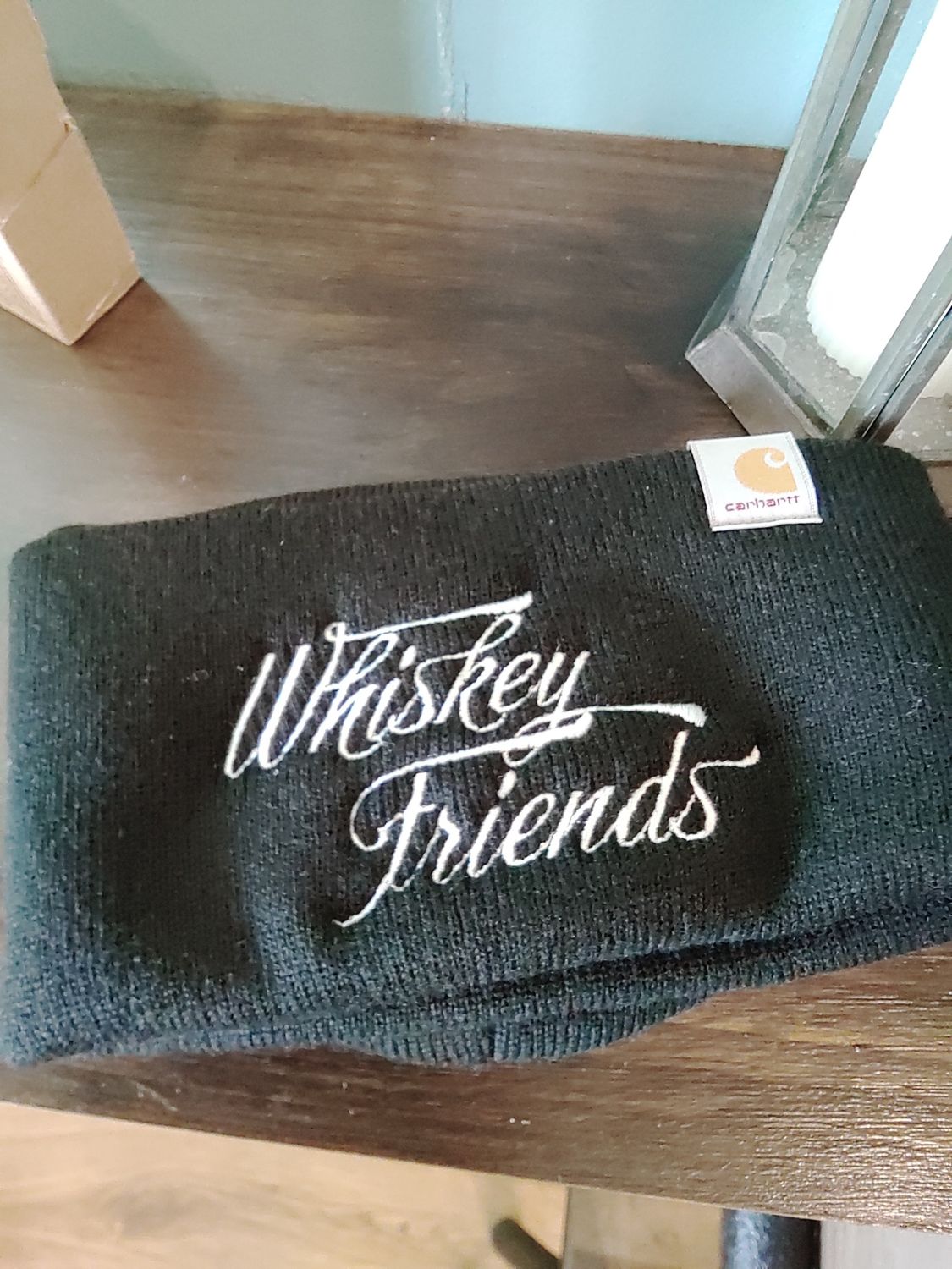 Whiskey friends winter cap black