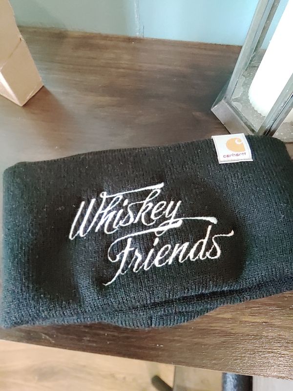 Whiskey friends winter cap black