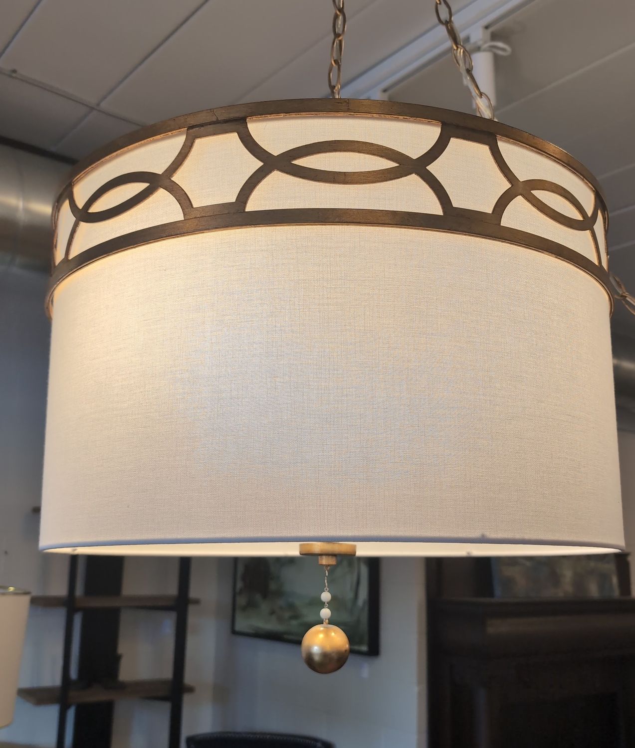 B&b light fixture dream shade with pressed gold