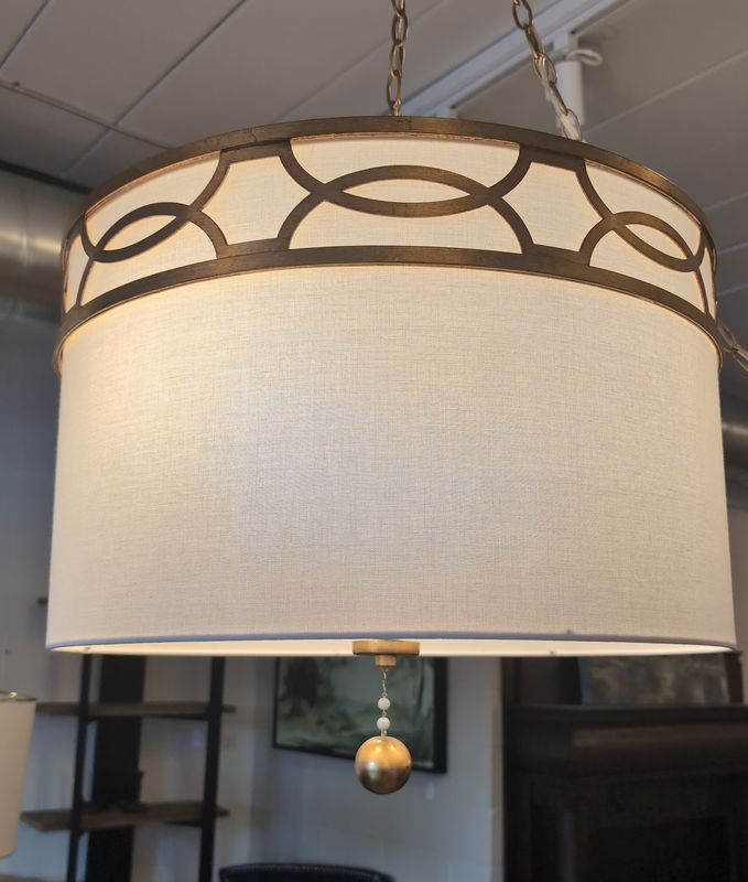B&b light fixture dream shade with pressed gold