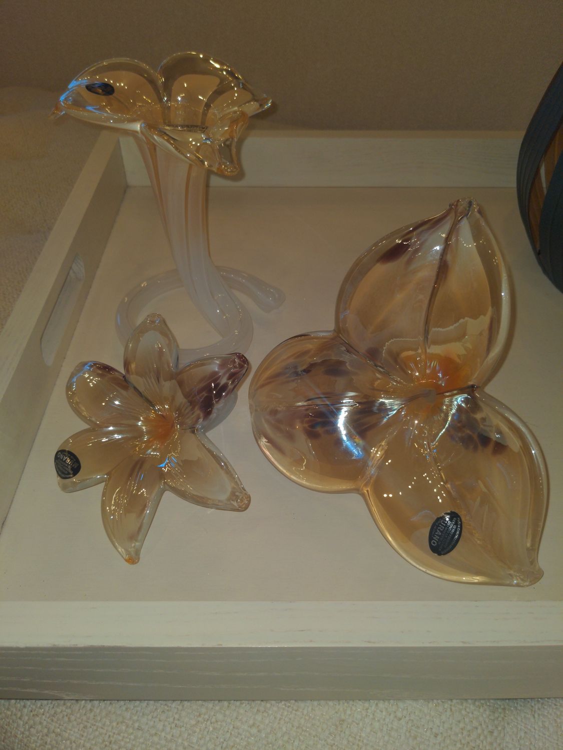 Murano glass flowers
