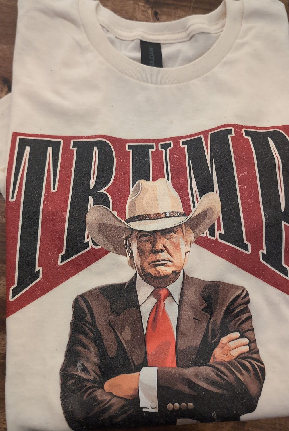 Trump cowboy shirt XL