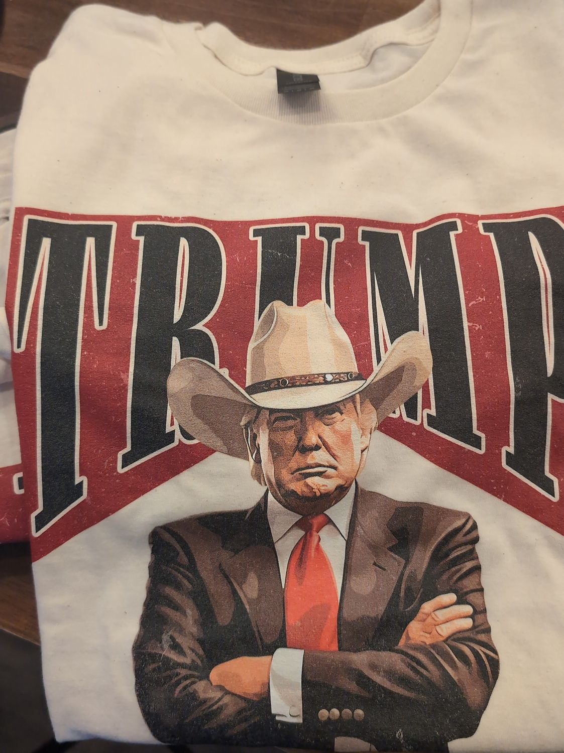 Trump cowboy shirt medium