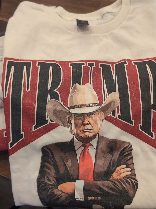 Trump cowboy shirt medium