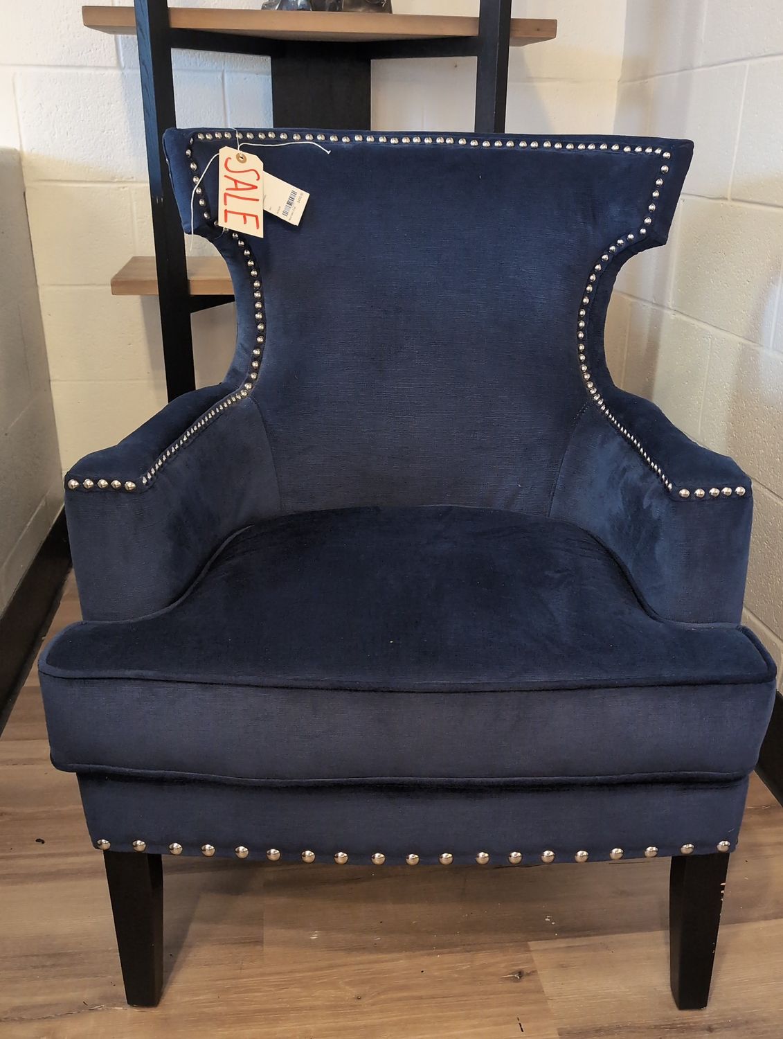 Blue Velvt Chair