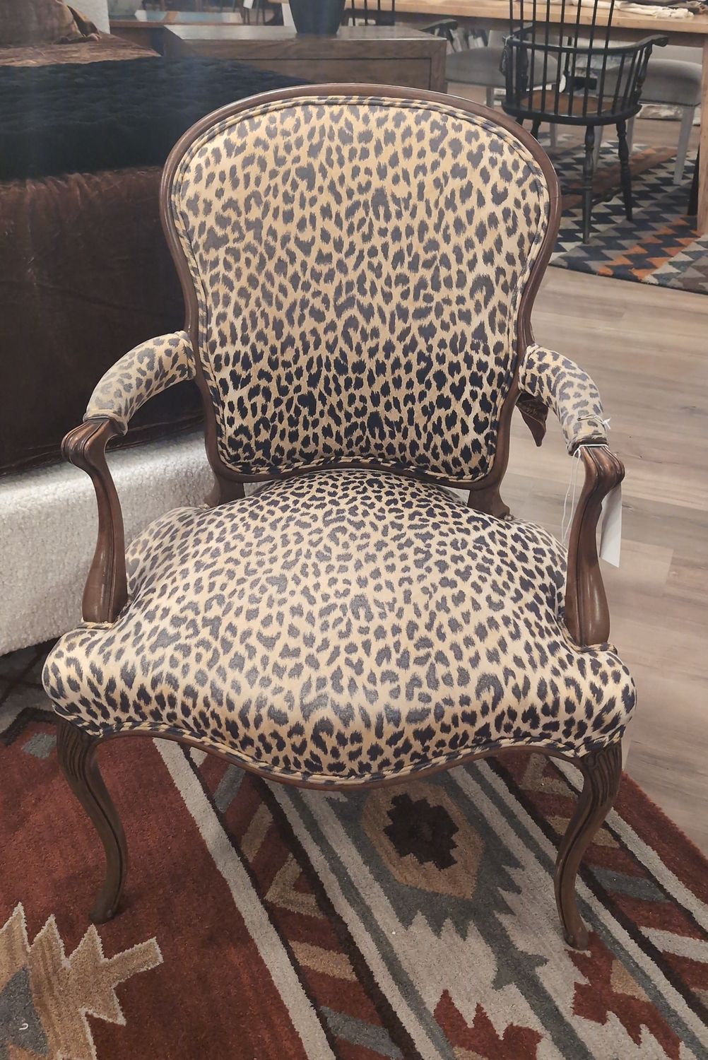 Leopard French Chair