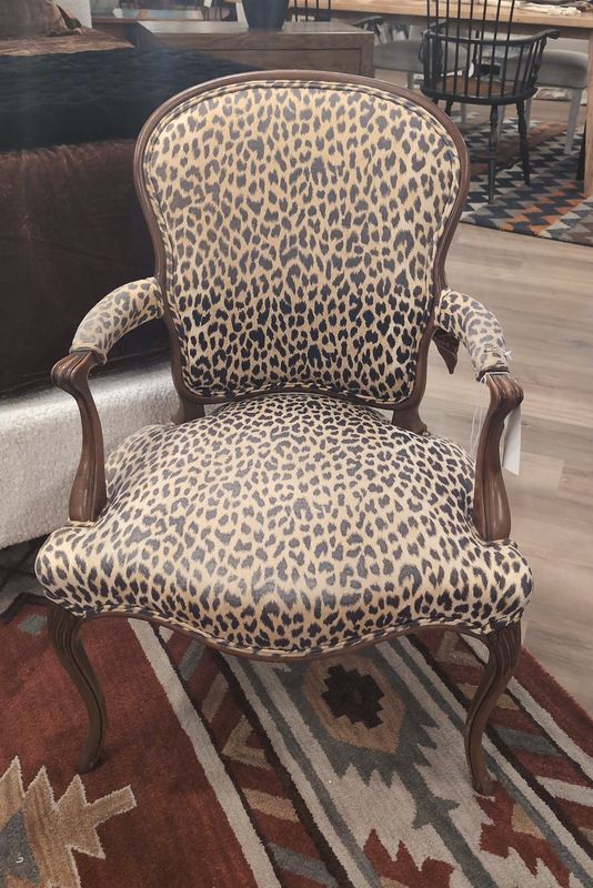 Leopard French Chair