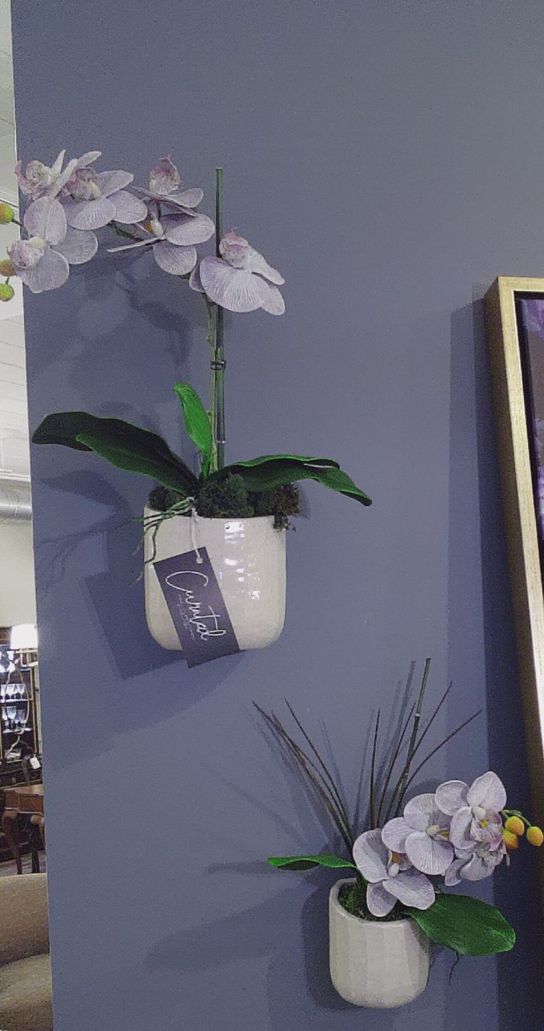 Set 2 Orchid Wall Pockets