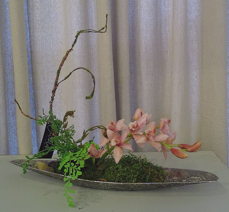 Floral in Silver Tray