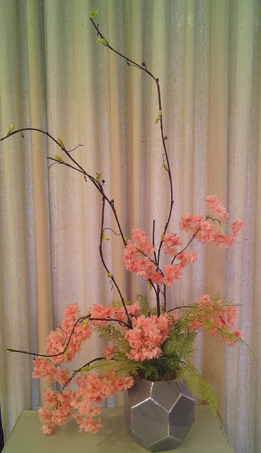 Cherry Blossom in Blue Pot