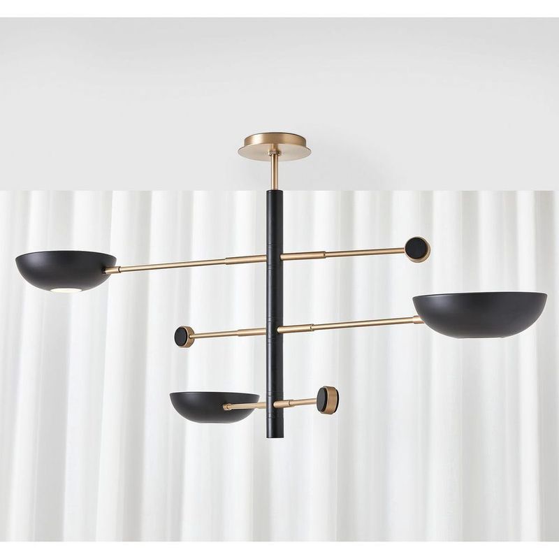 Revelation Swinger, 3 Lt Pendant - Black