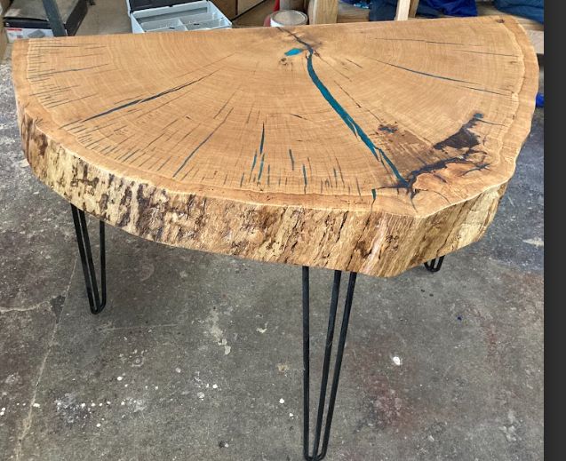 White Oak Console Table