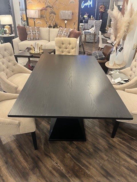 Black Oak Dinner Table