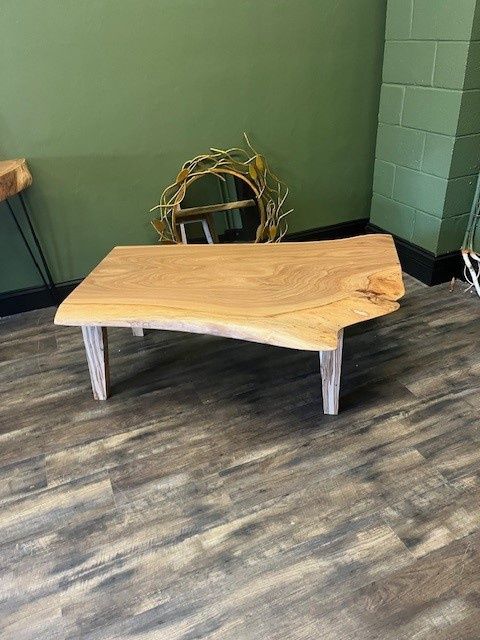 Elm Coffee Table with Ambrosia Maple Legs
