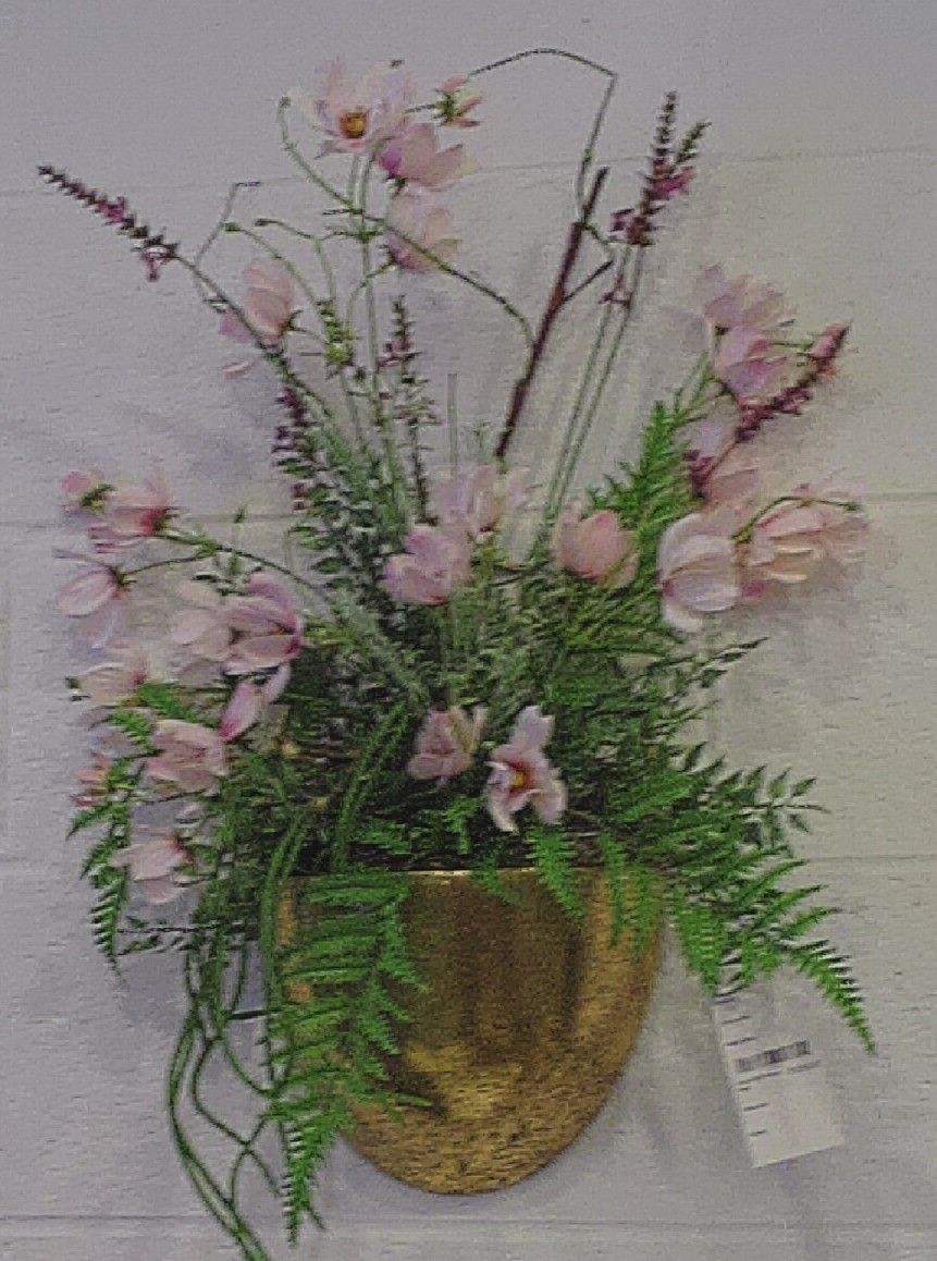Gold Wall Pocket Pink
