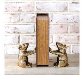 Gold Mice Book Ends