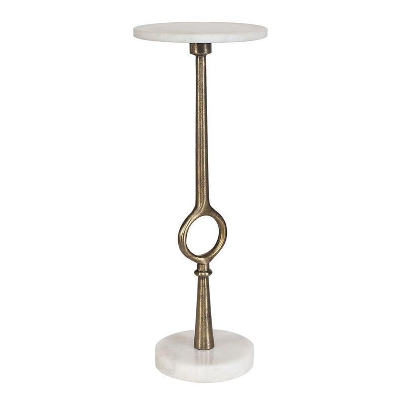 Accent Table - White marble