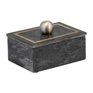 black marble box