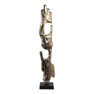 large gold post statuary