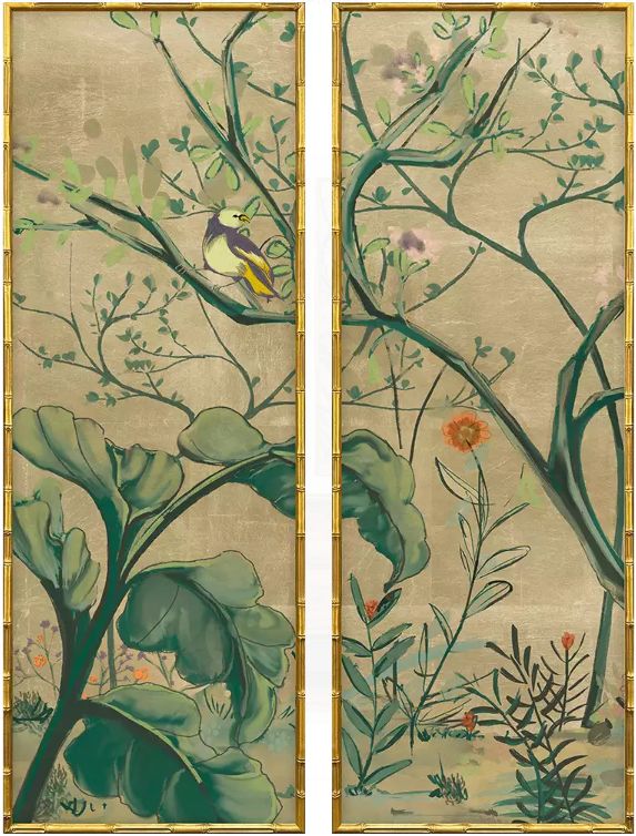 Gold Chinoiserie I Artwork S/2 Gold Chinoiserie I Artwork S/2