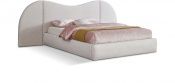Everest White Upholstered Queen Bed