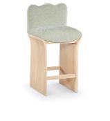 Shaw Mint Upholstered Counter Stool
