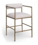 Axis Linen Beige Counter Stool