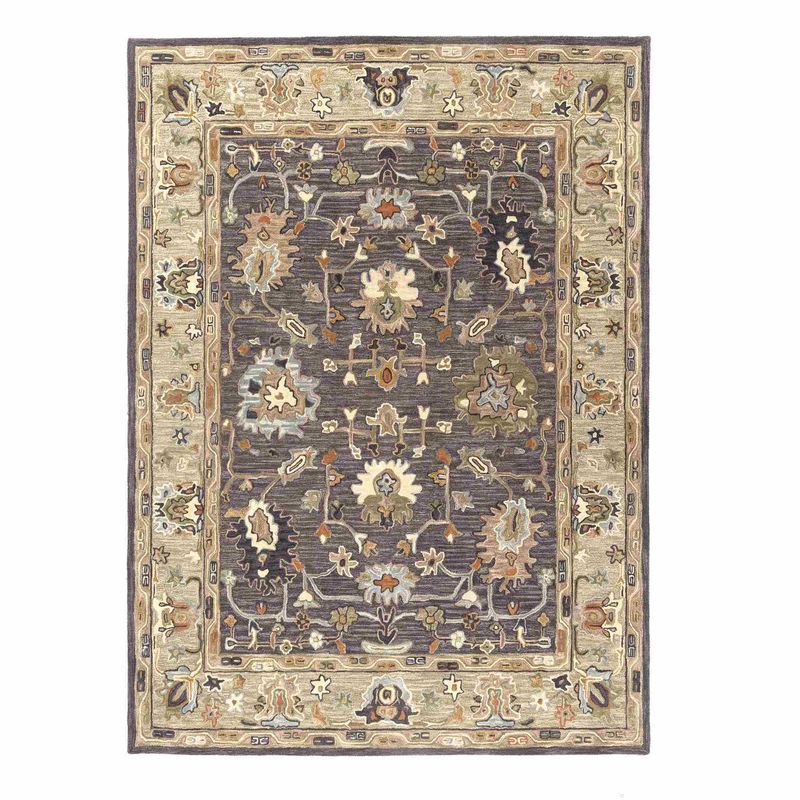 Caitlin Charcoal/Sage Rug 7'9 x 9'9