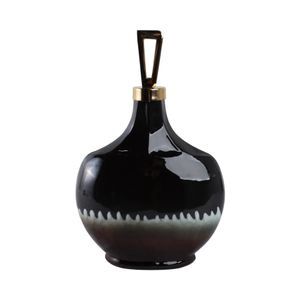 Elmontgrove Black Glass Vase, 16"