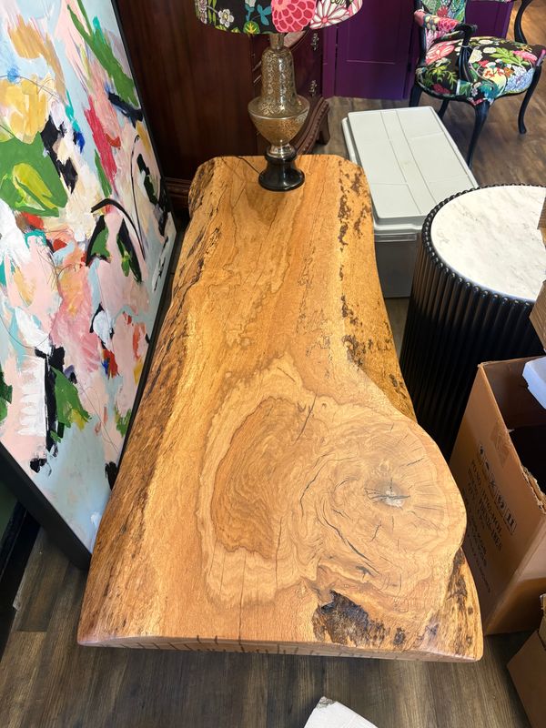 Jona Wood Table in Walnut and Metal