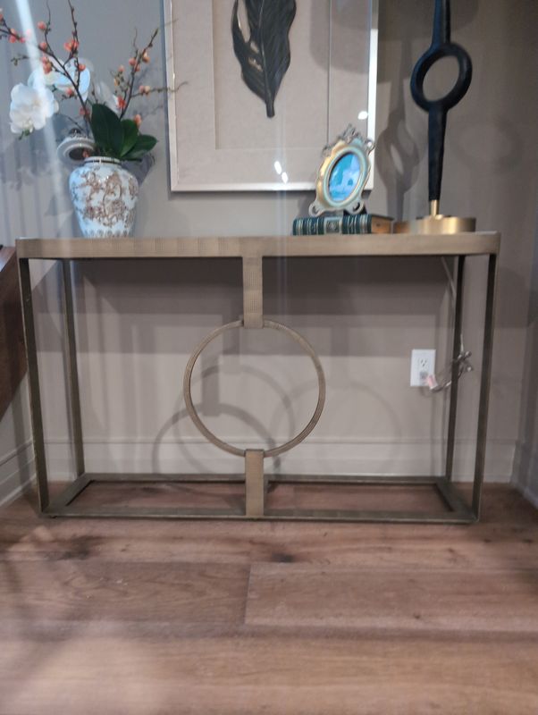 Marble top console table