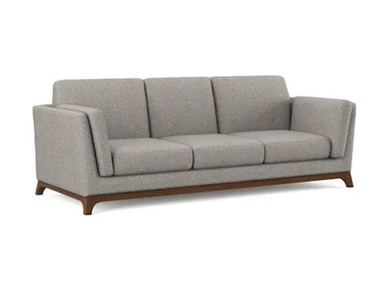 Gray tweed sofa