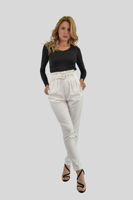 Chic Belted Trousers