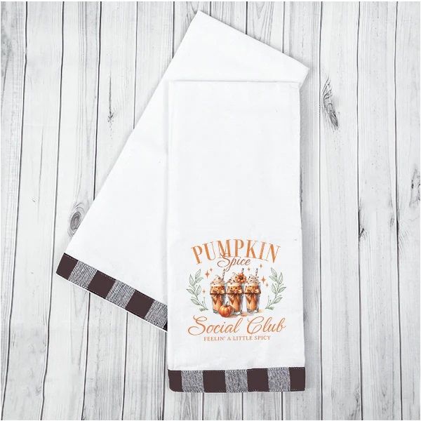 Pumpkin Spice Social Club_Kitchen Towel