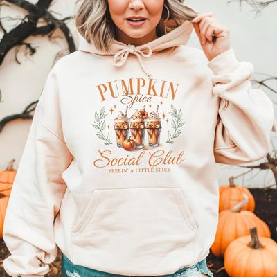Pumpkin Spice Club Hoodie Sweatshirt