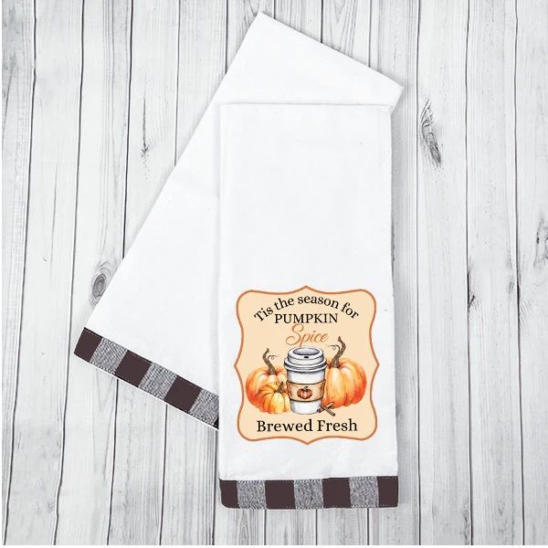Tis the Season for Pumpkin Spice_Kitchen Towel