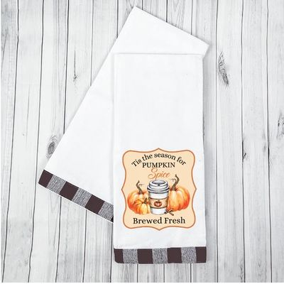 Tis the Season for Pumpkin Spice_Kitchen Towel