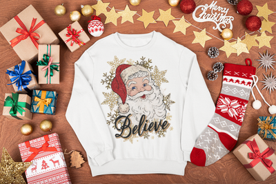 Santa Face Christmas Sweatshirts