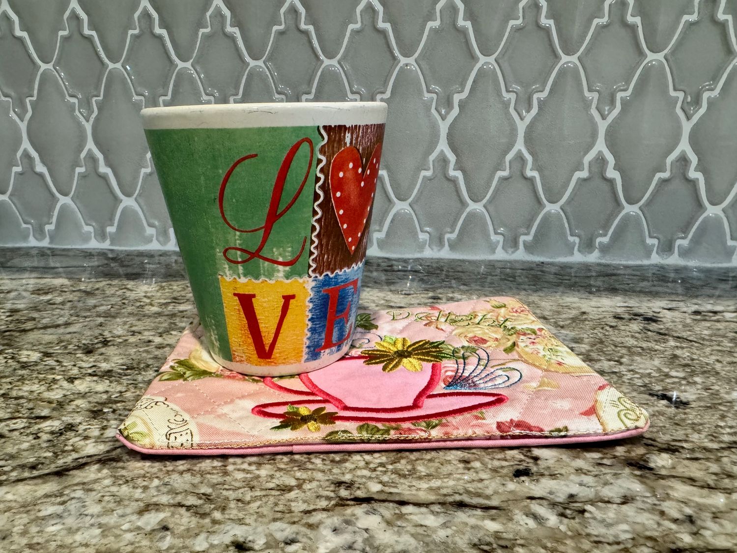 Handmade Quilted Mug Rugs–Coffee_Tea Mini Placemats_&quot;Variety&quot;