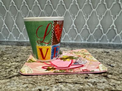 Handmade Quilted Mug Rugs–Coffee_Tea Mini Placemats_&quot;Variety&quot;