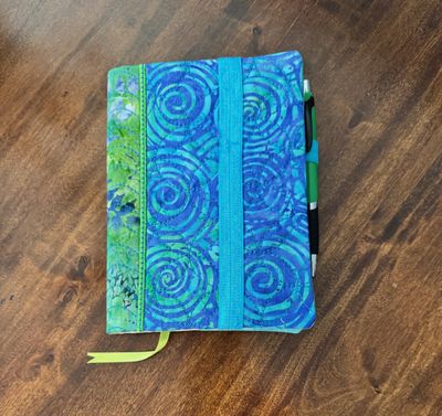 Quilted Journal Cover – 5&quot;x7&quot; Notebook Case for Writers &amp; Students