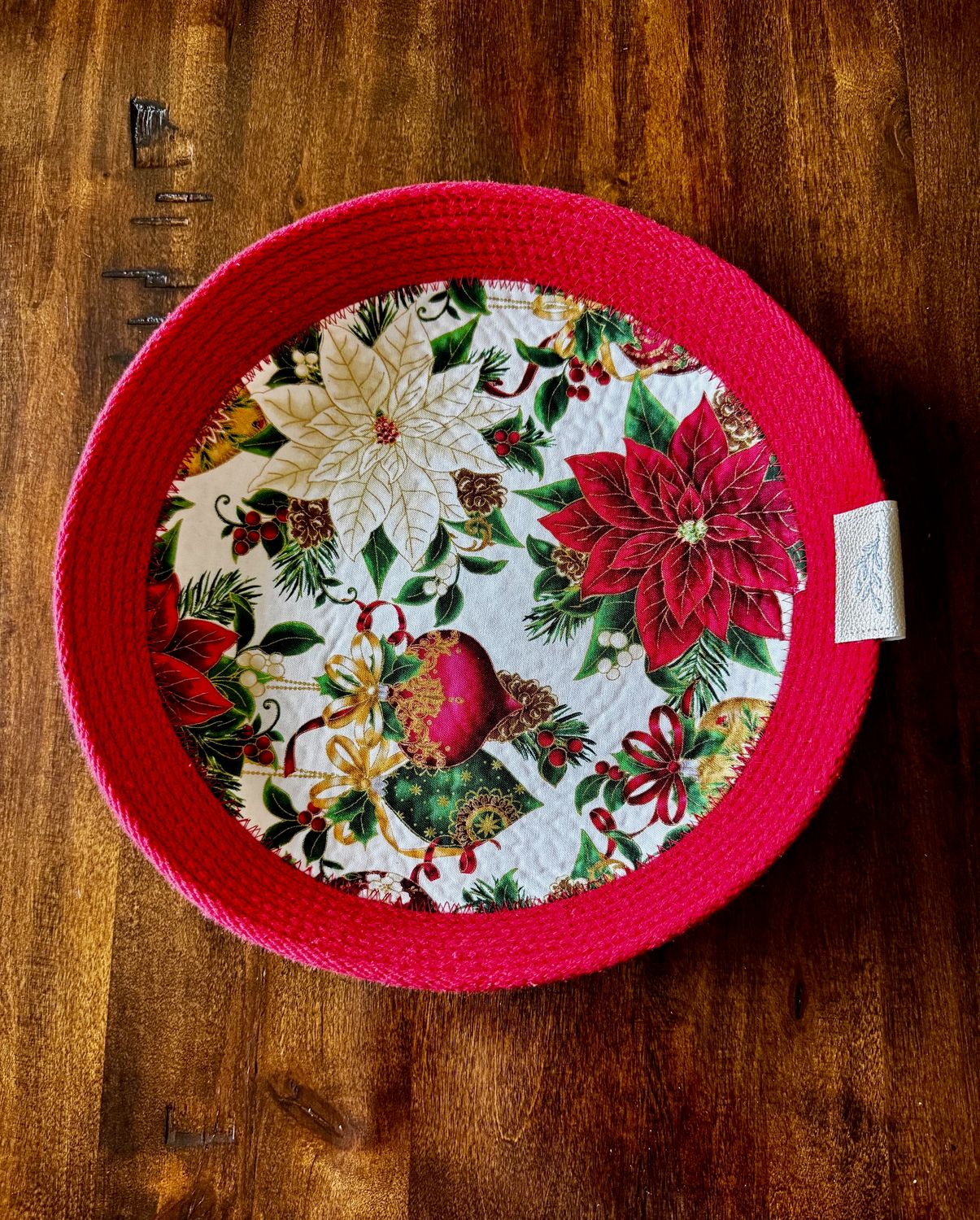 10” Rope Snack Tray – Handmade Cotton Rope Bowl for Serving Snacks, Fruit, and Appetizers