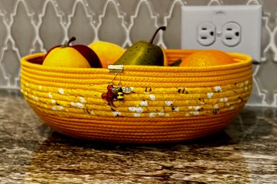 Rope Bowl Basket - Bee Inspired