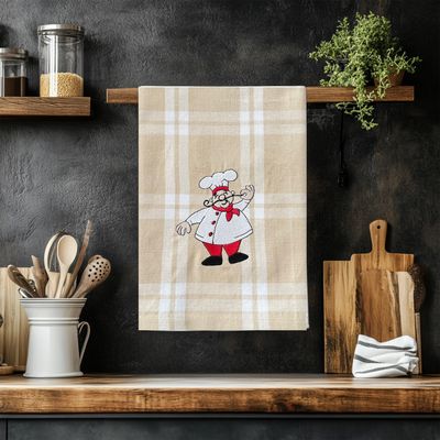 Embroidered Chef Kitchen Towel