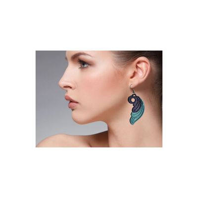 FSL Earrings-Two-Tone Feather/Boho Wing FSL Earrings