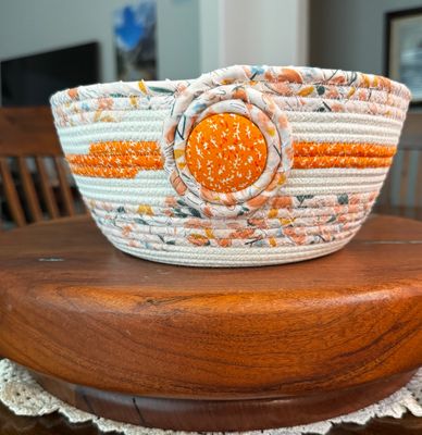 Sunflower & Bee Rope Basket