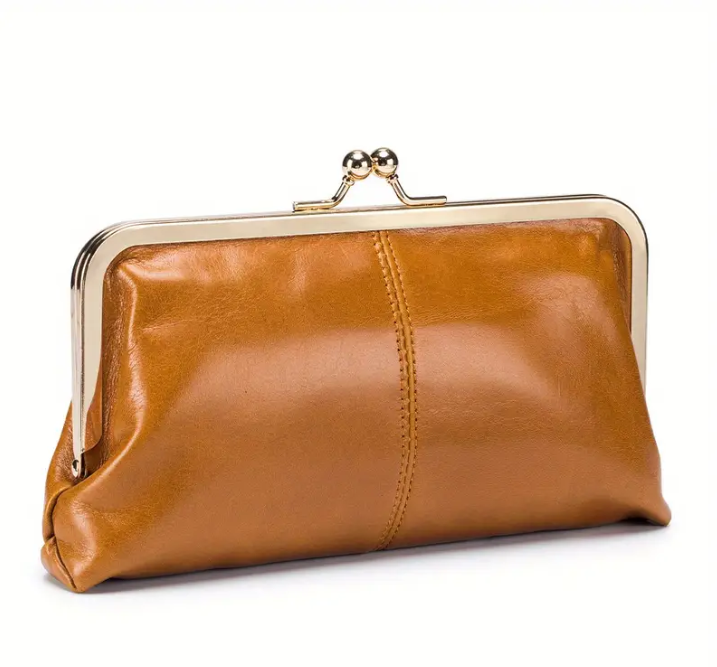 Mini Retro Genuine Leather Clutch