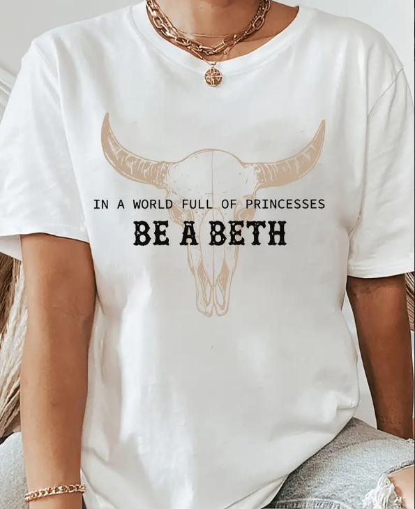 Be a Beth T Shirt White