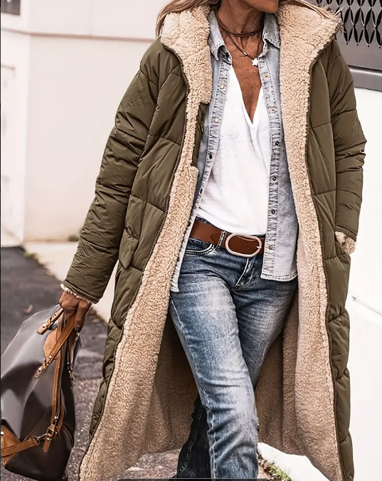 Long Hooded Jacket 2 in 1