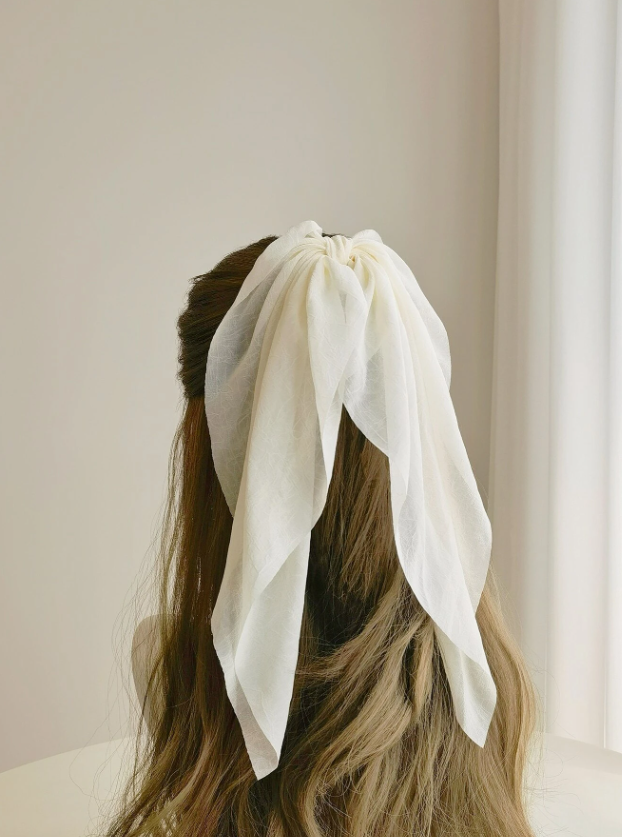 Chiffon Ribbon Bow Hair Tie